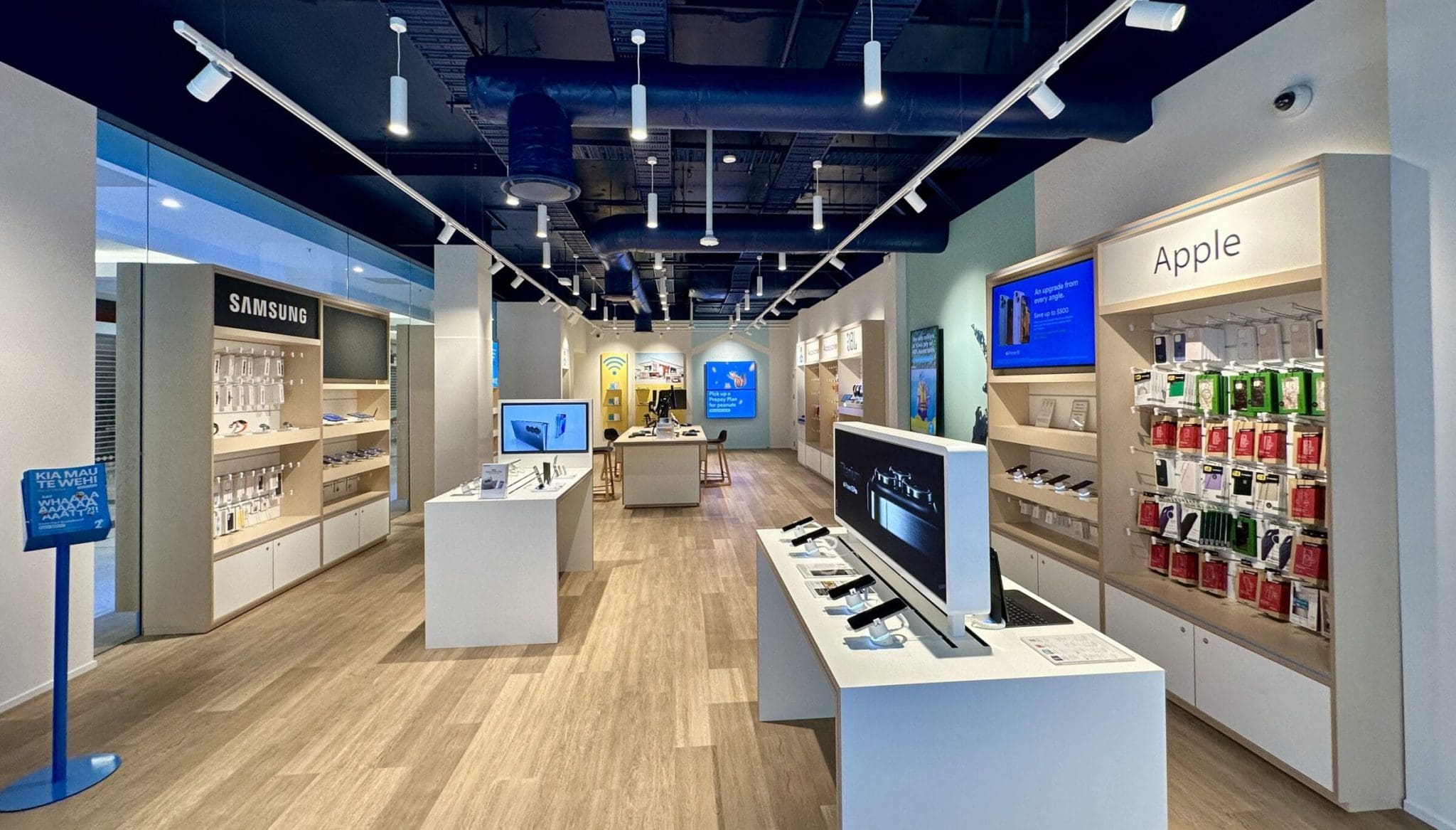 Modern retail fit-out designed by Spaceworks, showcasing a scalable and consistent brand rollout.