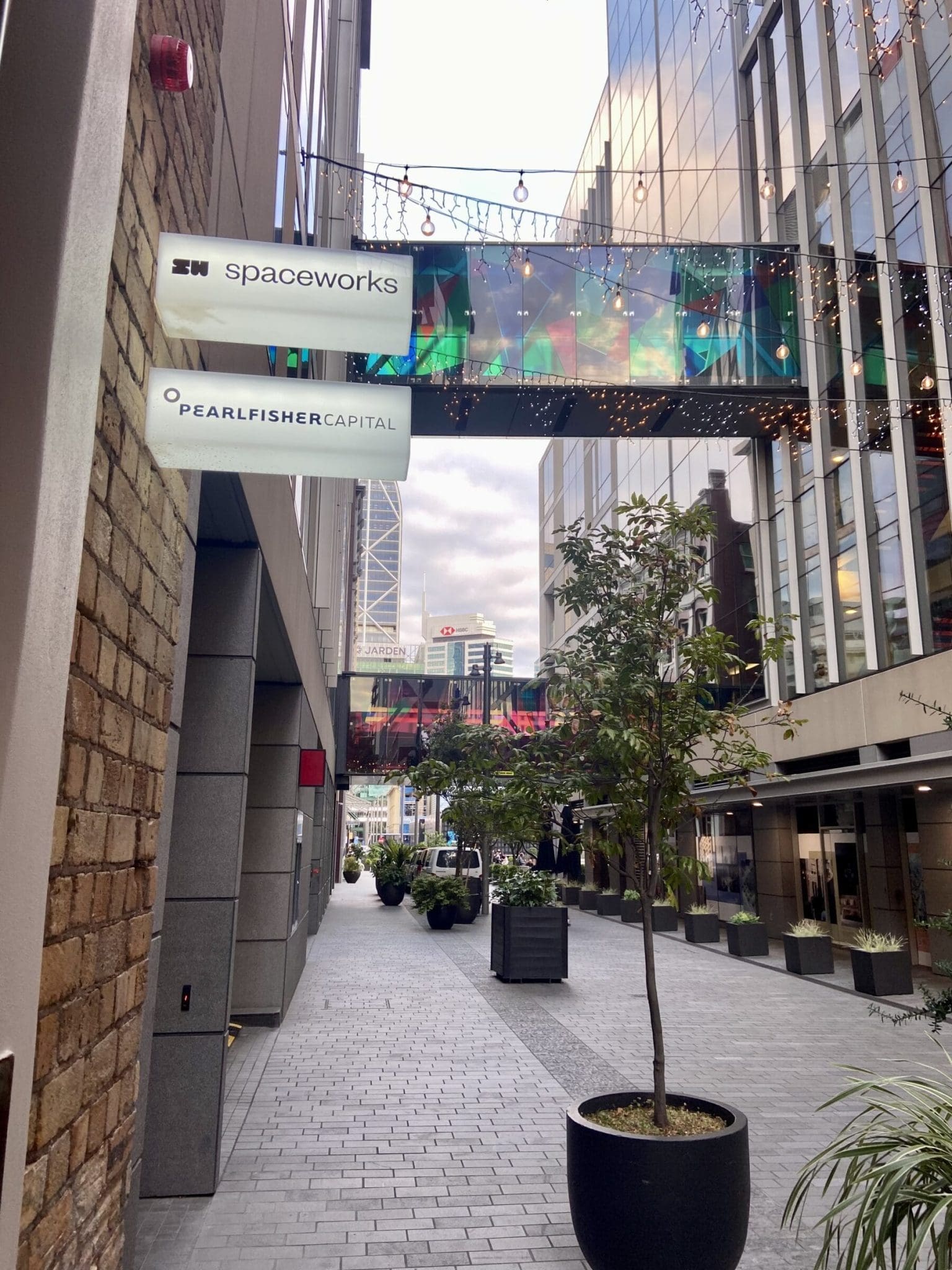 Exterior view of Spaceworks' new office in Britomart, showcasing its historic architecture and prime central location.